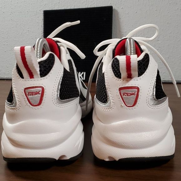 Men's Reebok Athletic Shoes Sneakers White Black Red RB 711 HSV 1-181144 Size 9 - Picture 3 of 6